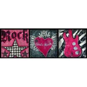  Rock and Roll Girl Canvas Reproduction Baby