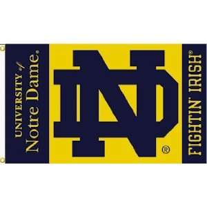 Notre Dame Fightin Irish 3x 5 College Flag  Sports 
