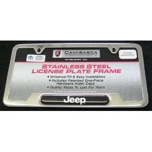  Jeep Stainless Steel License Plate Frame Automotive