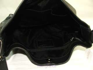 Coach Penelope Pebbled Leather Hobo Shoulder Bag Purse Black 16535 