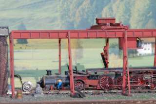 Diorama Spur H0 Modellbau Lok Eisenbahn Werkstatt mit Laufkran und 