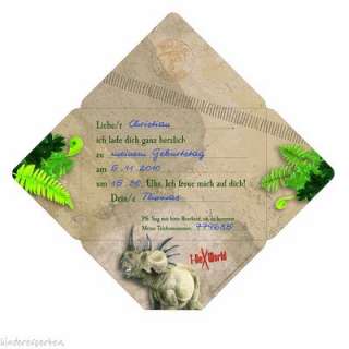 Rex World Einladung Einladungen Brief Dinosaurier NEU  