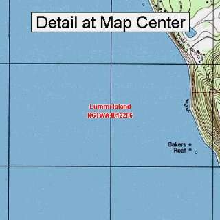  USGS Topographic Quadrangle Map   Lummi Island, Washington 