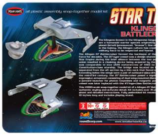Star Trek Klingon D7 Battlecruiser Polarlights Modell 1/1000, Neu, OVP 
