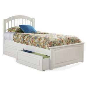  Atlantic Furniture Windsor Bed w/ Raised Panel Footboard 