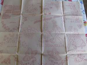   VINTAGE IRON ON TRANSFER PATTERN EMBROIDERY PROMENADE, ALLEMANDE LEFT