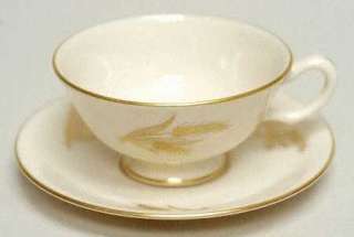 Lenox Harvest Wheat Cream Gold Teacup Cup & Saucer Set  