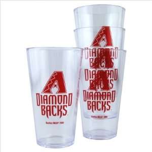  Boelter BOBBARIT4 MLB Plastic Pint Cup (4 Pack)   Arizona 