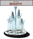 Casa Bugatti Menage,Essig & Öl Set,Salz Pfeffer,schwar​z