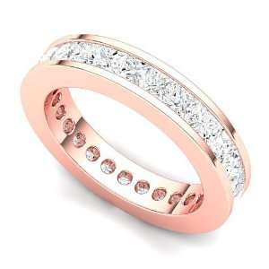   Gold Channel set Diamond Eternity Wedding Band Ring (G H/VS, 3 ct.), 4