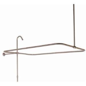   Mount Shower Riser with Enclosure, 45 Inch by 25 Inch, Polished Brass