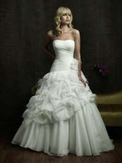 Stock White Wedding Dress Ball Bridal Gown evening proms Deb size 6 16 