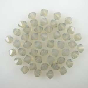  48 4mm Swarovski crystal bicone 5301 Lt Grey Opal beads 