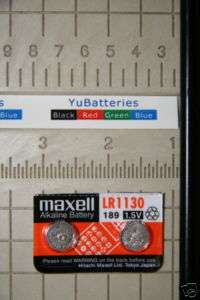 10 pc MAXELL LR1130 189 AG10 L1131 V10GA Coin battery  