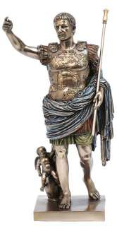Römischer Kaiser Augustus   Höhe 39,5 cm   Deko Statue  