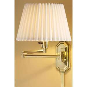   Collection Traditional Pin up Wall Lamp 19ext Fltd/polshd Brs Home