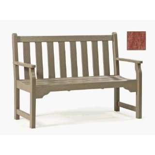   Classic And Quest Style 48 Inch Garden Bench   Redwood