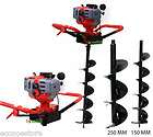 One man 52cc 2HP Gas Post Planting Hole Digger w/10 + 