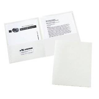  Oxford Laminated Twin Pocket folders, White   Pack of 10 