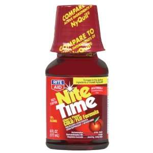  Rite Aid Multi Symptom Nite Time Cold/Flu Formula, Cherry 