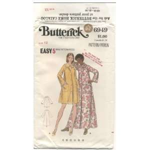  Butterick Easy Pattern 6949 Robe Size 12 
