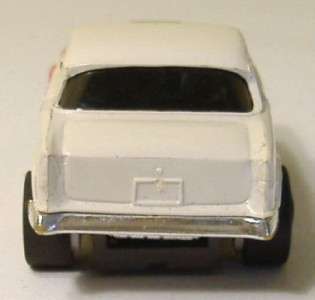 AFX Magna Traction 55 Chevy Belair Slotcar, White w/Red Flames  