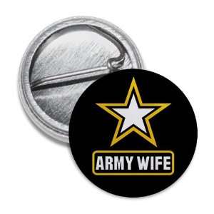  Salute to US Military ARMY WIFE on a 1 inch Mini Pinback 