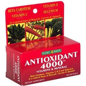  Natures Bounty Antioxidant 4000 Vitamins and Mineral, 60 