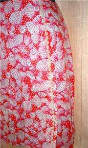 VINTAGE LILLY PULITZER SKIRT LACE DETAIL SEA SHELL LOGO  