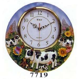  Cows in the Pasture Wall Clock DK 7719