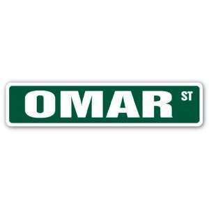  OMAR Street Sign name kids childrens room door bedroom 