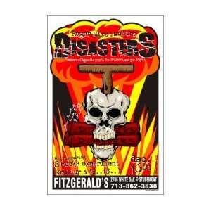 DISASTERS   Limited Edition Concert Poster   by Brutefish  