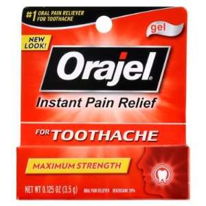  Orajel Toothache Pain Relief Gel, 0.125 oz Health 