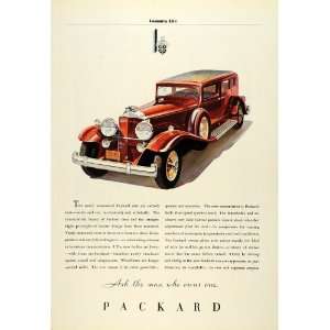  Ad Antique Packard Luxury Automobile Specifications Straight Eight 