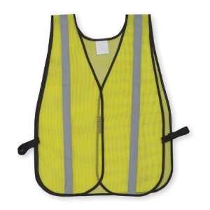   Safety Vests Safety Vest,Reflective,Mesh,Yellow