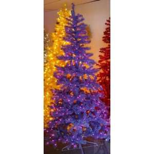  Pre lit Lighted Artificial Purple Christmas Tree
