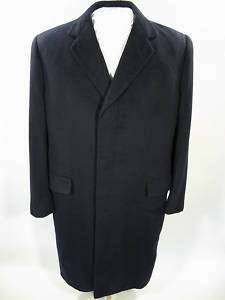 Vintage 1930s incredibly soft 100% CASHMERE Navy Blue Coat overcoat 