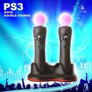 Double Charger Dock Station Pro PS Move PS3 Controllers  