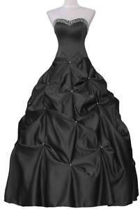 C22 BLACK FORMAL PROM BALL GOWN EVENING DRESS us SIZE  