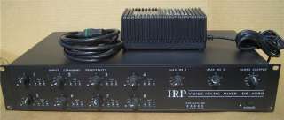 Input IRP DE 4080 Voice Matic Microphone Mixer ** With AC Adpter 