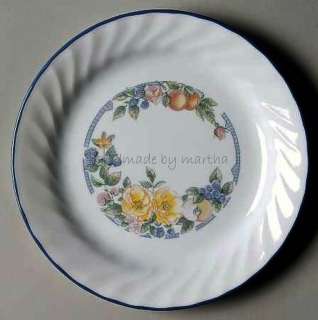 Up for auction is a dessert or salad plate from Corelle Orchard Rose 