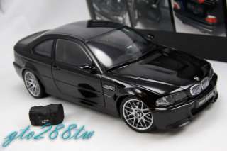 Kyosho 118 scale BMW E46 M3 CSL(Black)  with CSL luggage  