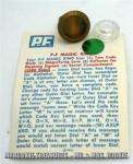 Vintage PF Flyers Jonny Quest Decoder Ring & Code Card  