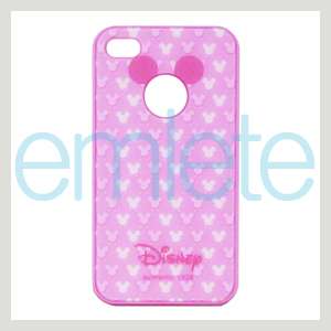 Pink Disney Mickey Mouse Back Cover Case for iPhone 4 4G 4S AT&T 