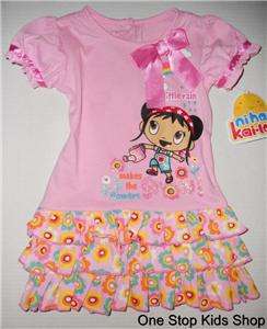 NIHAO KAI LAN Girls 2T 3T 4T Outfit DRESS Set Skirt Shirt Nickelodeon 