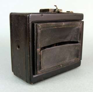 1915 ANTIQUE GERMAN PLAUBEL WOOD FIELD CAMERA BOX 4x5 & DOPPEL ORTHAR 