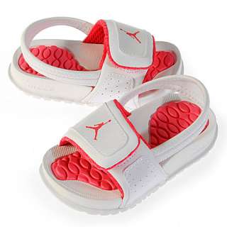 NIKE JORDAN HYDRO 2 (TD) INFANTS Size 10 White Toddler Baby Sandals 
