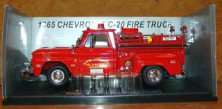 SUN STAR 1383 1965 CHEVROLET C 20 RED FIRE TRUCK 118 SCALE  