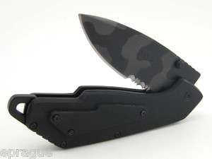 BUCK 871 GHOST RIDER FOLDING POCKET KNIFE BLACK CAMO 420HC G10 HANDLE 