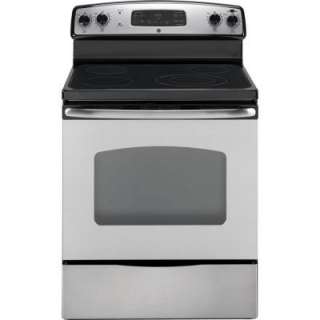 GE 30 In. Self Cleaning Freestanding Electric Range in Stainless Steel 